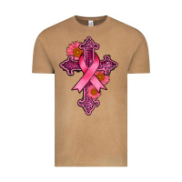 Breast Cancer Cross Vintage Tee | Teevron