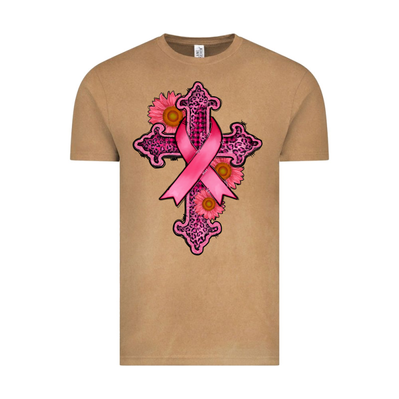 Breast Cancer Cross Vintage Tee by AdoDesignShop | Teevron
