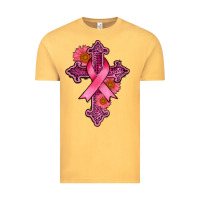 Vintage Mustard breast cancer cross Vintage Tee - AdoDesignShop