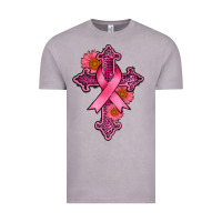 Vintage Zinc breast cancer cross Vintage Tee - AdoDesignShop