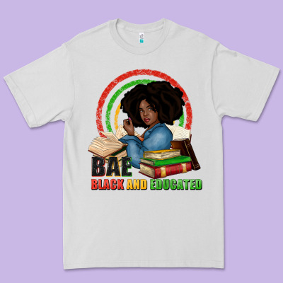 Bae Black And Educated Premium Tee Designed By Zillion Design Studio