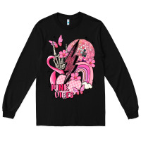 Black pink vibes Long Sleeve Tee - MaliasSmallBusiness