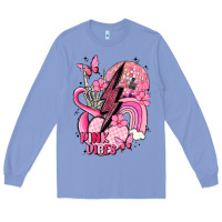 Colony Blue pink vibes Long Sleeve Tee - MaliasSmallBusiness