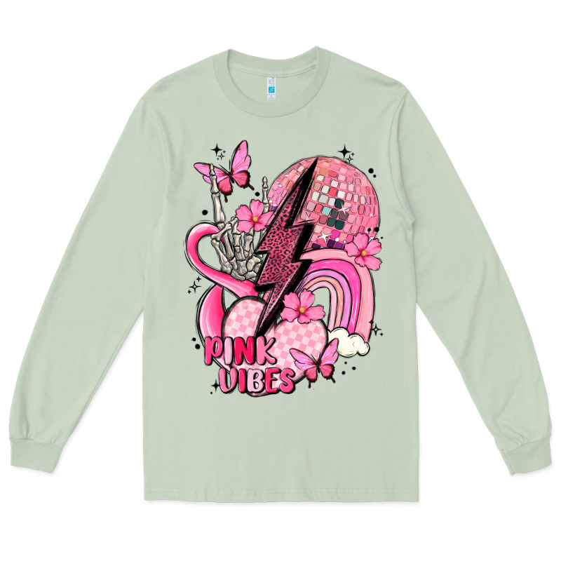 Pink Vibes Long Sleeve Tee by MaliasSmallBusiness | Teevron