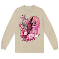 Mushroom pink vibes Long Sleeve Tee - MaliasSmallBusiness