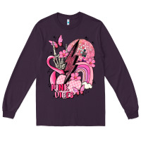 Plum pink vibes Long Sleeve Tee - MaliasSmallBusiness