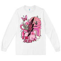 White pink vibes Long Sleeve Tee - MaliasSmallBusiness