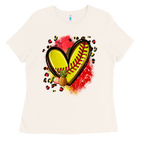 Fruits And Softball Heart Ladies Tee | Teevron