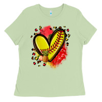 Matcha fruits and softball heart Ladies Tee - Zillion Design Studio