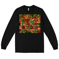 Black feliz navidad Christmas cactus leopard Long Sleeve Tee - JahusDesignShop