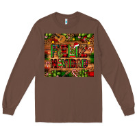 Chestnut feliz navidad Christmas cactus leopard Long Sleeve Tee - JahusDesignShop