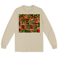 Mushroom feliz navidad Christmas cactus leopard Long Sleeve Tee - JahusDesignShop