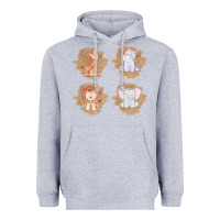 Heather Grey Safari Baby Animal Clipart Heavyweight Hoodie - Bettercallsaul