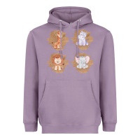 Lavender Safari Baby Animal Clipart Heavyweight Hoodie - Bettercallsaul