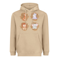 Mushroom Safari Baby Animal Clipart Heavyweight Hoodie - Bettercallsaul
