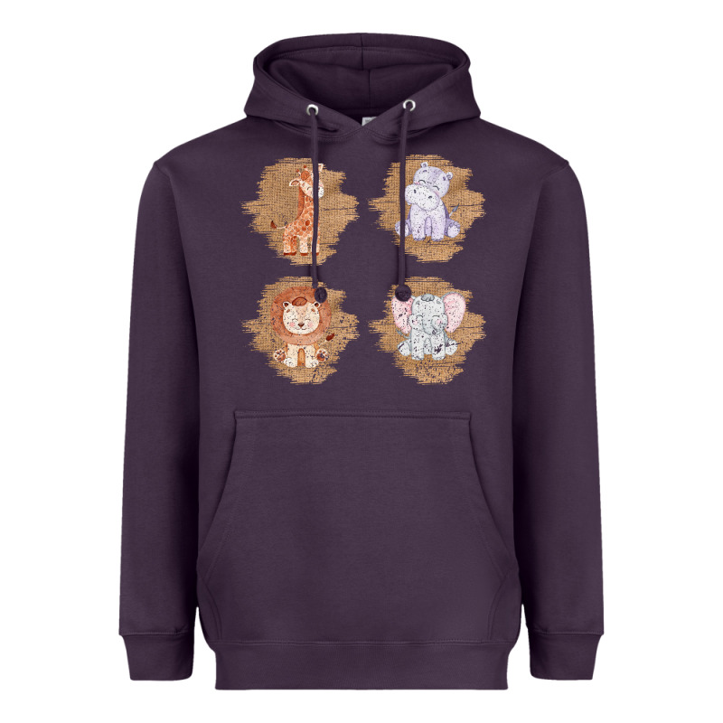 Safari Baby Animal Clipart Heavyweight Hoodie by Bettercallsaul | Teevron