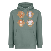 Sage Safari Baby Animal Clipart Heavyweight Hoodie - Bettercallsaul