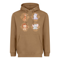 Toasted Coconut Safari Baby Animal Clipart Heavyweight Hoodie - Bettercallsaul