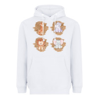 White Safari Baby Animal Clipart Heavyweight Hoodie - Bettercallsaul