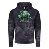 Cloud Black dinosaur triceratops Vintage Hoodie - Artiststas