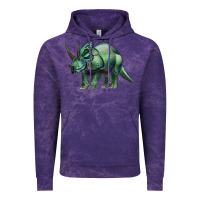 Cloud Purple dinosaur triceratops Vintage Hoodie - Artiststas