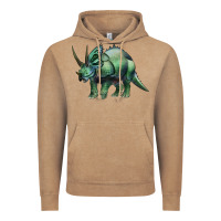 Vintage Coffee dinosaur triceratops Vintage Hoodie - Artiststas