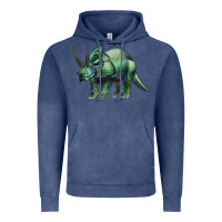 Vintage Denim dinosaur triceratops Vintage Hoodie - Artiststas