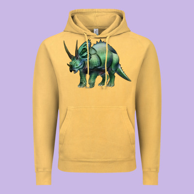 Dinosaur Triceratops Vintage Hoodie Designed By Artiststas