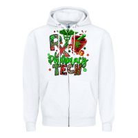 White christmas rx pharmacy tech Zipper Hoodie - MaliasSmallBusiness