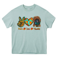 Arona peace love thankful Heavy Core Tee - RanaPortraitStore