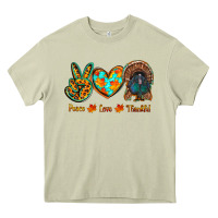 Mossy peace love thankful Heavy Core Tee - RanaPortraitStore