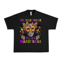 Black i'm dead inside but it's mardi gras Urban Heavy Tee - Jasminsmagicworld