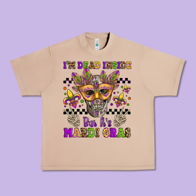 I'm Dead Inside But It's Mardi Gras Urban Heavy Tee Designed By Jasminsmagicworld