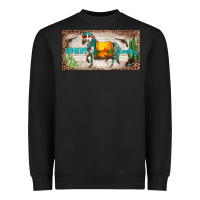 Black western howdy cowboy horse sunset weapon cactus leopard  license plate Heavyweight Sweatshirt - BarkalooDesign