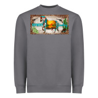 Storm western howdy cowboy horse sunset weapon cactus leopard  license plate Heavyweight Sweatshirt - BarkalooDesign