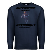 Navy Outer Space Adventurer Astronaut Premium Sweatshirt - Bettercallsaul