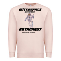 Pale Pink Outer Space Adventurer Astronaut Premium Sweatshirt - Bettercallsaul