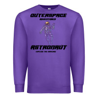 Purple Outer Space Adventurer Astronaut Premium Sweatshirt - Bettercallsaul