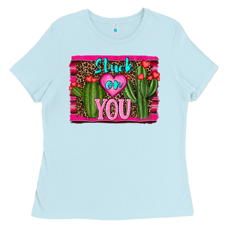 Stuck On You Cactus Ladies Tee by RanaPortraitStore | Teevron