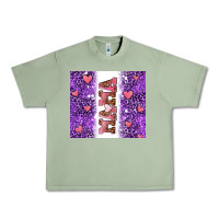 Oil Green purple leopard pink mama hearts Urban Heavy Tee - AdoDesignShop