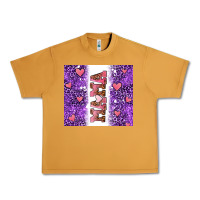 Peanut Butter purple leopard pink mama hearts Urban Heavy Tee - AdoDesignShop
