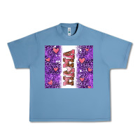 Pebble Blue purple leopard pink mama hearts Urban Heavy Tee - AdoDesignShop