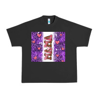 Pigment Black purple leopard pink mama hearts Urban Heavy Tee - AdoDesignShop