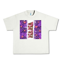 Pistachio purple leopard pink mama hearts Urban Heavy Tee - AdoDesignShop