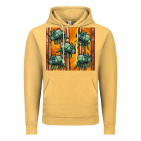 Vintage Mustard dinosaur triceratops Vintage Hoodie - Artiststas