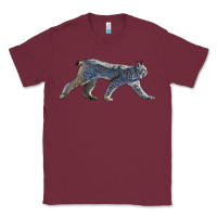 Burgundy canada lynx Classic Tee - LillyAllenDesigns