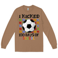 Toasted Coconut i kicked 100 days of school Long Sleeve Tee - MaliasSmallBusiness