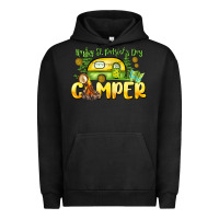 Pigment Black Happy St. Patrick's Day camper Urban Hoodie - HowdyJamesFarm