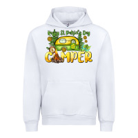 White Happy St. Patrick's Day camper Urban Hoodie - HowdyJamesFarm