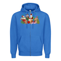 Santa Coffee Zipper Hoodie | Teevron